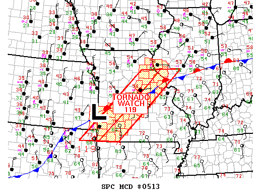 Mesoscale Discussion 513