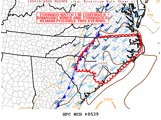 Mesoscale Discussion 539