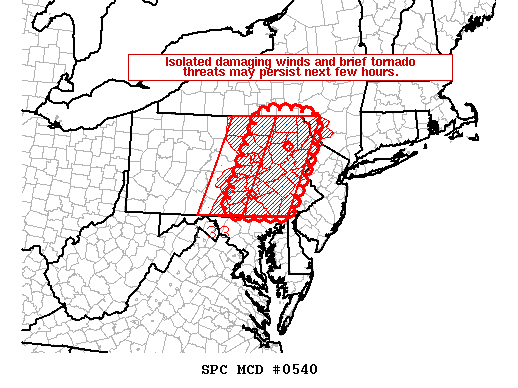 Mesoscale Discussion 540