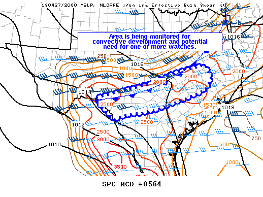 Mesoscale Discussion 564