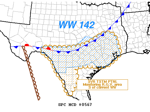 Mesoscale Discussion 567