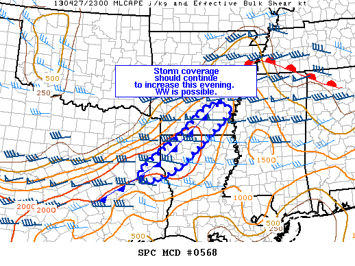 Mesoscale Discussion 568