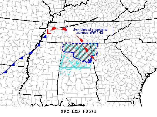 Mesoscale Discussion 571