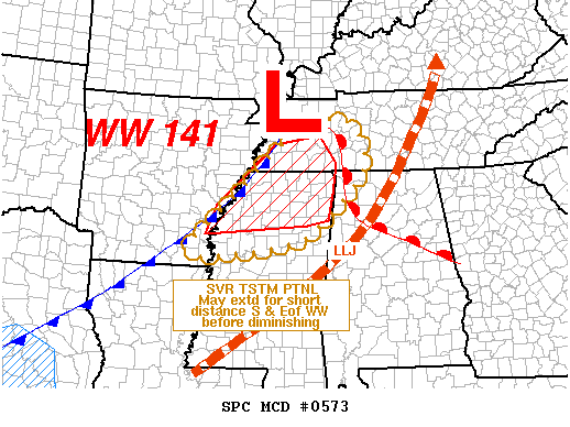 Mesoscale Discussion 573
