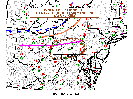 Mesoscale Discussion 645