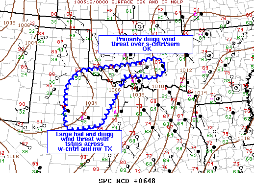 Mesoscale Discussion 648