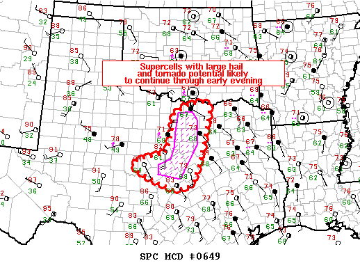 Mesoscale Discussion 649