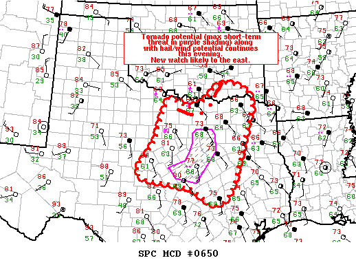 Mesoscale Discussion 650