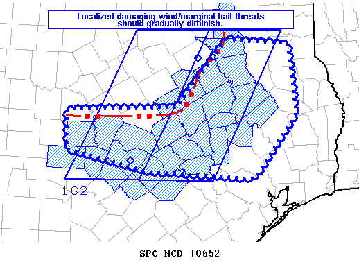 Mesoscale Discussion 652