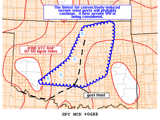 Mesoscale Discussion 688