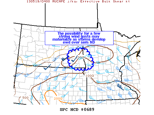 Mesoscale Discussion 689