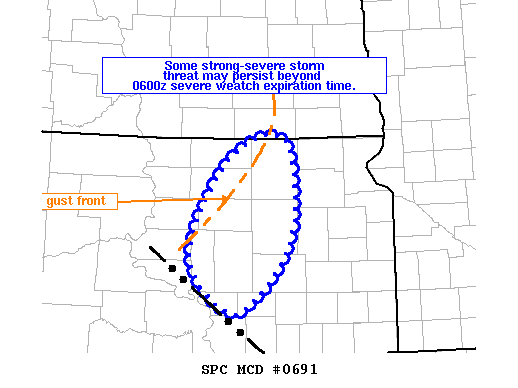 Mesoscale Discussion 691