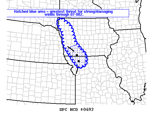 Mesoscale Discussion 692