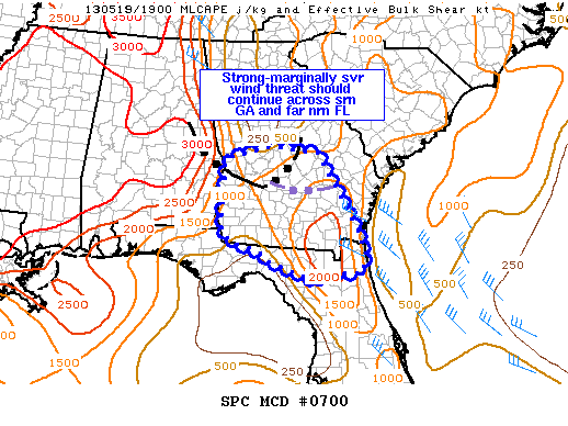 Mesoscale Discussion 700