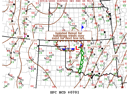 Mesoscale Discussion 701