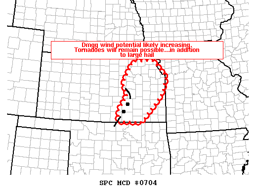 Mesoscale Discussion 704