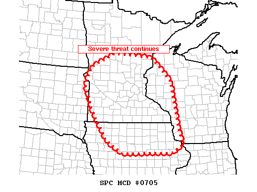 Mesoscale Discussion 705