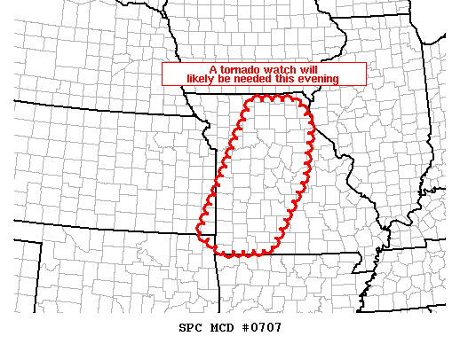 Mesoscale Discussion 707
