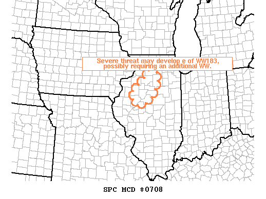 Mesoscale Discussion 708