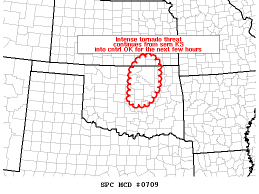 Mesoscale Discussion 709