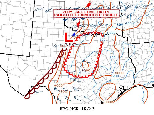 Mesoscale Discussion 727