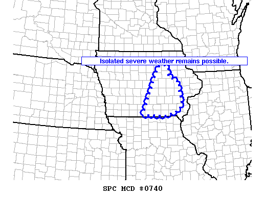Mesoscale Discussion 740