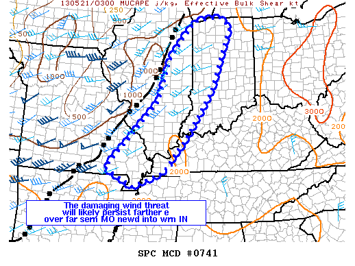 Mesoscale Discussion 741