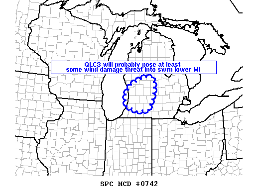 Mesoscale Discussion 742