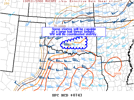 Mesoscale Discussion 743