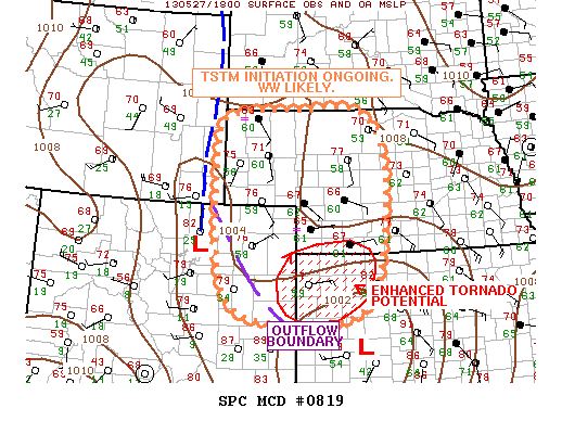 Mesoscale Discussion 819