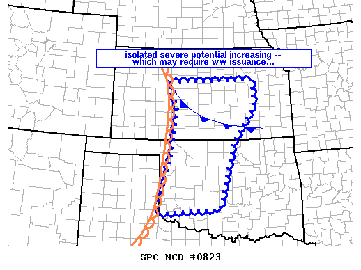 Mesoscale Discussion 823
