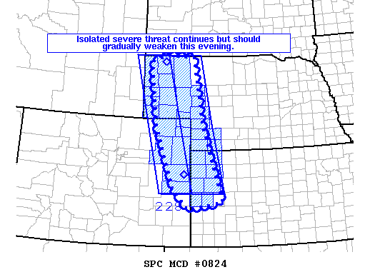 Mesoscale Discussion 824