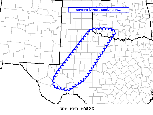 Mesoscale Discussion 826