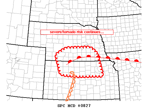 Mesoscale Discussion 827