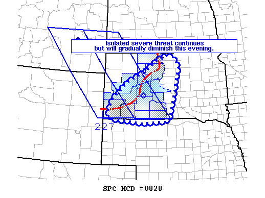 Mesoscale Discussion 828
