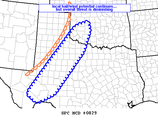 Mesoscale Discussion 829