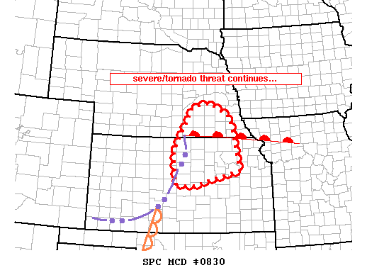 Mesoscale Discussion 830