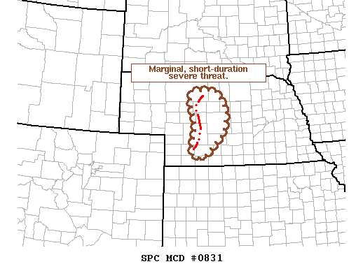 Mesoscale Discussion 831