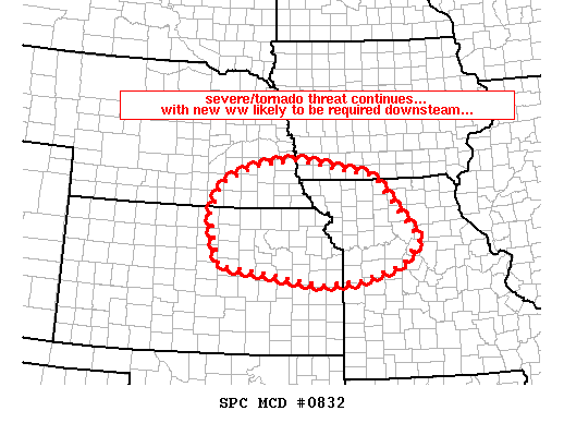 Mesoscale Discussion 832