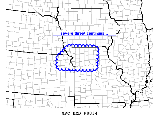 Mesoscale Discussion 834
