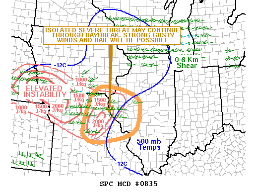 Mesoscale Discussion 835