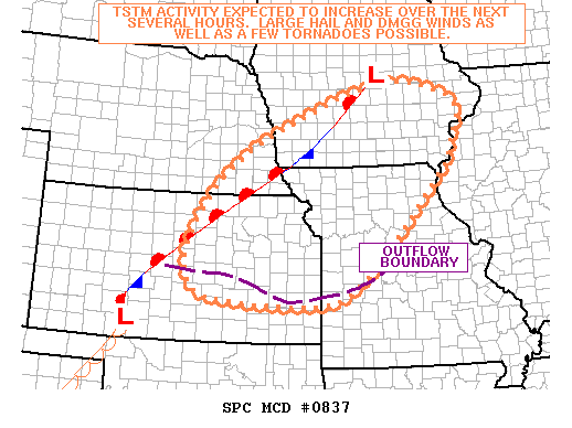 Mesoscale Discussion 837