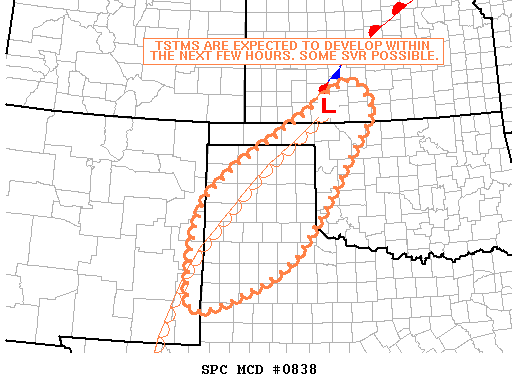 Mesoscale Discussion 838