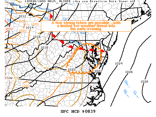 Mesoscale Discussion 839