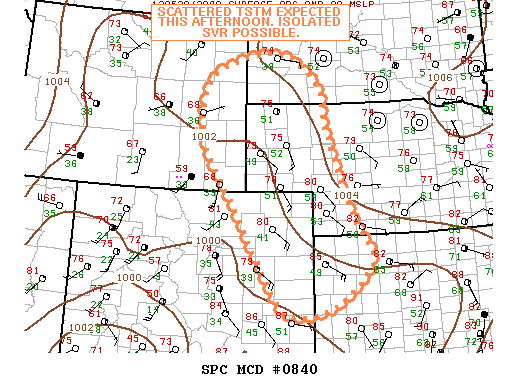 Mesoscale Discussion 840