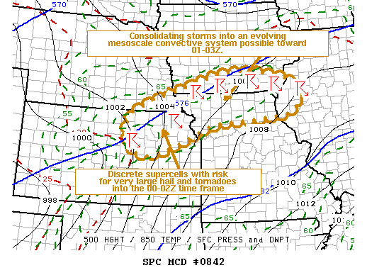 Mesoscale Discussion 842