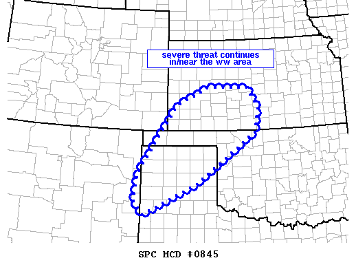 Mesoscale Discussion 845