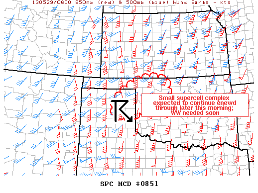 Mesoscale Discussion 851