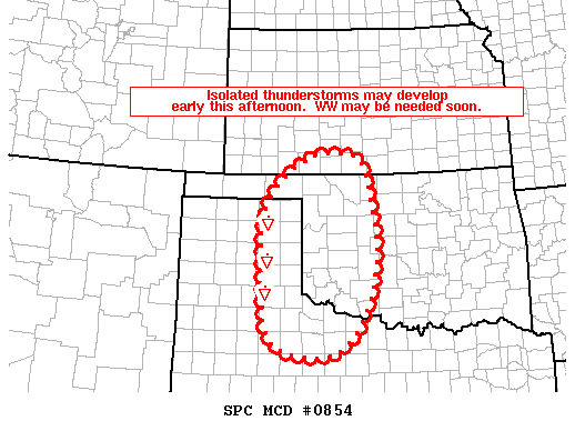 Mesoscale Discussion 854