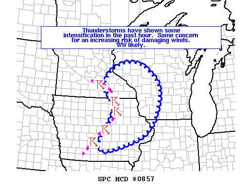 Mesoscale Discussion 857